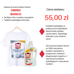 Zestaw Omino Bianco do Prania białego